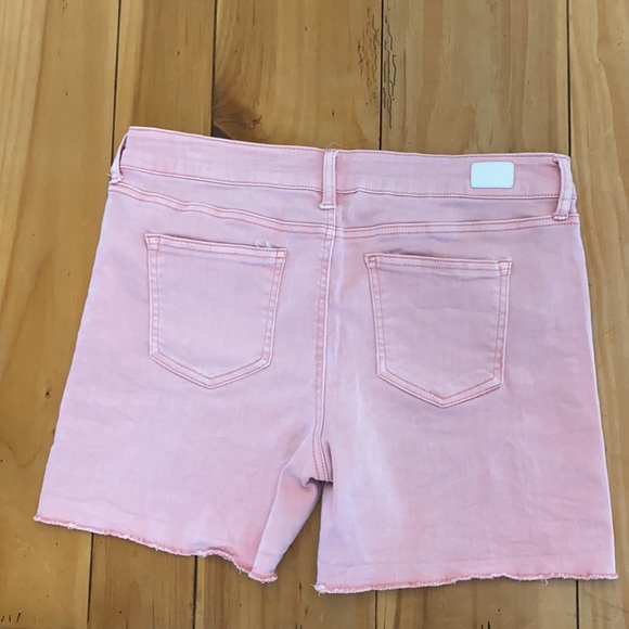 Celebrity “Pink Quartz” Pink Denim Shorts, Plus Size - Picture 6 of 11